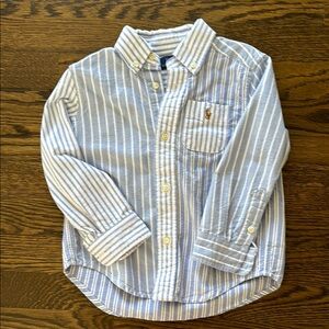 Ralph Lauren Blue Striped Kids Shirt